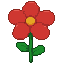 Pixel Art: flower