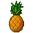Pixel Art: pineapple (fruit)