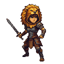 Lion-Maned Warrior: Ready for Fierce Battle