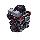 Pixel Art: engine (generated with AI by sandacz).
