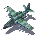 Su-25 Frogfoot ground-attack aircraft with missiles, in green camouflage with red star insignia, viewed in three-quarter isometric perspective.