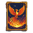 Phoenix Reborn: Fiery Ascent in Cosmic Void