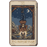 Pixel Art: hangman tarot card