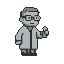 Pixel Art: scientist