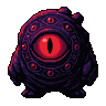 Pixel Art: evil eye monster