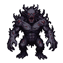 Pixel Art: monster from nightmares