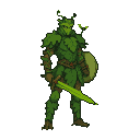 Pixel Art: plant knight