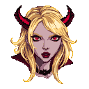 Pixel Art: Vampire blonde