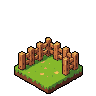 Charming Isometric Farm Scene: Peaceful Rural Escape