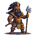 Pixel Art: Chango (generated with AI by Eiratar Hobgoblin).