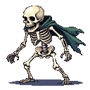 Pixel Art: skeleton (generated with AI by pixie.haus).