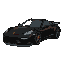 Pixel Art: чорний порше
