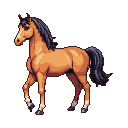 Pixel Art: horse