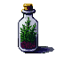 Pixel Art: vial with herbs