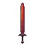 Pixel Art: red sword