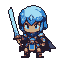 Hero's Cyan Sword: Ready for Fantasy Quest