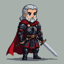 Pixel Art: I want a 2D model of the character Daemon Targaryen, from th...