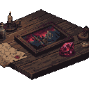 Pixel Art: Wasteland style, on the table, colorful, delicate, actual, M...