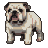 Pixel Art: bulldog