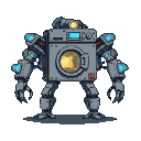 Pixel Art: washing machine mech boss