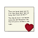 A cream-colored parchment letter with pixelated text, sealed with a crimson heart-shaped wax stamp.