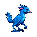 Pixel Art: Fênix azul