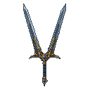 Pixel Art: double sword