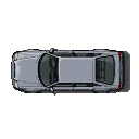 Pixel Art: audi top down view gta2 style