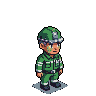 Pixel Art: set of npc - city workers (policeman, doctor, builder etc.) ...