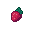 Pixel Art: strawberry (generated with AI and edited by sandacz).
