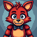Pixel Art: Foxy (Five Nights at Freddy) (generated with AI by Tynvar Spirit).