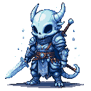 Pixel Art: костяной ледяной маг