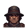 Pixel Art: set of unique game character portraits - brutal adult rpg st...