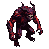 Demonic Fury: Jagged Silhouette of Raw Power