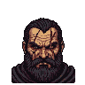 Pixel Art: set of unique game character portraits - brutal adult rpg st...
