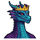 Pixel Art: Regal Dragon Queen: Ancient Power, Golden Crown