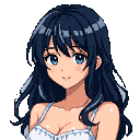 Pixel Art: Sakurajima Mai (Rascal Does Not Dream of Bunny Girl Senpai) (generated with AI by Tynvar Spirit).