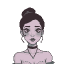 Pixel Art: Аниме девушка показывает грудь