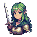 Pixel Art: Girl elden ring