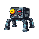 Menacing Robot Grin: Cartoon Villainy Unleashed