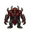 Demonic Boss Battle: Retro Game Menace Unleashed