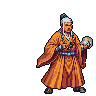 Pixel Art: arcade fighter characters in unique outfits