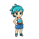 Beautiful Bulma in the middle shorts - Pixel Art | generated with AI by ...