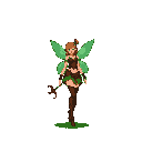 pixie woman on solid green background - Pixel Art | generated with AI ...