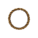 rope circle rpg item - Pixel Art | generated with AI and edited by sandacz
