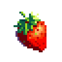 This pixel art image showcases a cute, teal-blue dragon creature with magenta spikes, smiling brightly while holding a white flower. Its large, expressive eyes and cheerful demeanor create an undeniably innocent and charming scene.