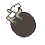 A lone, dark planetoid or object ejects a trail of debris into the void, its muted colors hinting at a quiet, powerful transformation. The image captures a mysterious and potentially ominous moment in the life of this isolated celestial body.