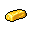 A gleaming gold bar, rendered in detailed pixel art, floats against a stark black background, its various shades of yellow and gold suggesting depth and value.