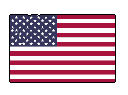 This pixel art image showcases the American flag, complete with red and white stripes and a blue canton of abstracted stars, against a solid black background. The simple, low-resolution style evokes a sense of national symbolism.