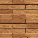 This pixel art showcases a seamless wooden plank texture in earthy browns, perfect for adding a rustic and grounded feel to any project. Subtle variations in color evoke wood grain and imperfections, lending depth and realism to the simple design.